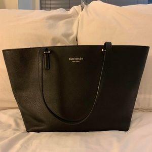 Kate Spade Black Leather Tote